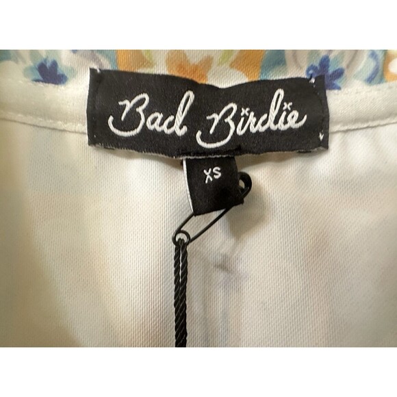 NEW Bad Birdie Womens XS Flower Power Multi Performance Sleeveless Golf Polo - Picture 7 of 9